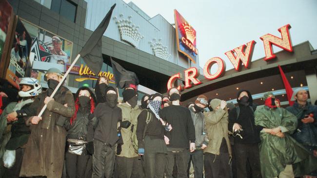 The S11 protests against the World Economic Forum at Crown in September 2000.