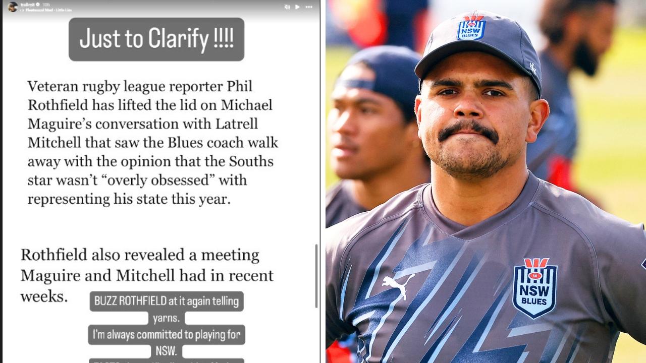 Latrell Mitchell has responded to the swirling news. Photo: Instagram @trellmit.