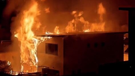 Robert Larson lit a fire below the window of a weatherboard house in Bendigo while its occupant was fast asleep.