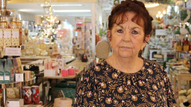 Novita Gifts owner Ann DeMarco says her Todd Mall business has increasingly become the target of youth offenders. Picture: Jason Walls