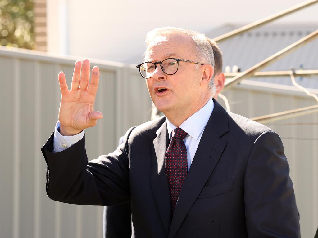 Labor leader Anthony Albanese says Scott Morrison has grown desperate. Picture: Liam Kidston