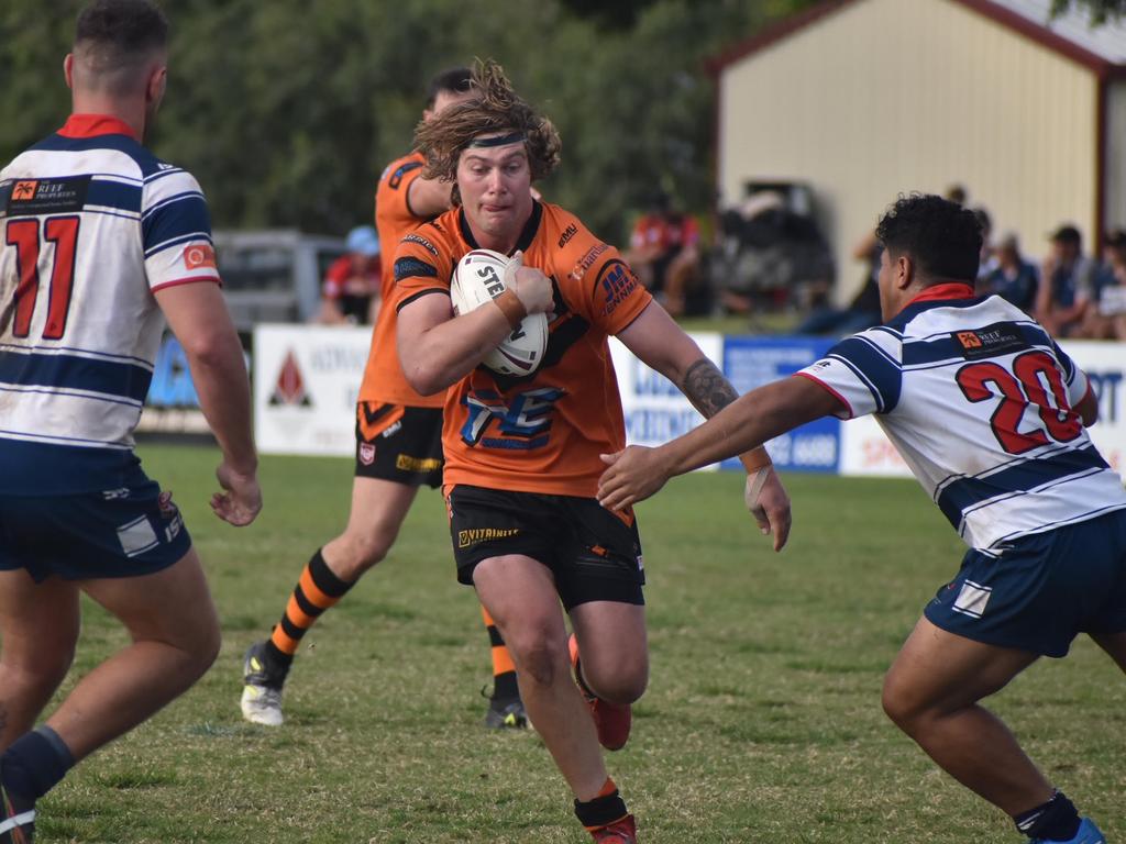 Darcy Cox in the Wests Tigers v Mackay Brothers grade A semi final rugby league match, August 29, 2021. Picture: Matthew Forrest