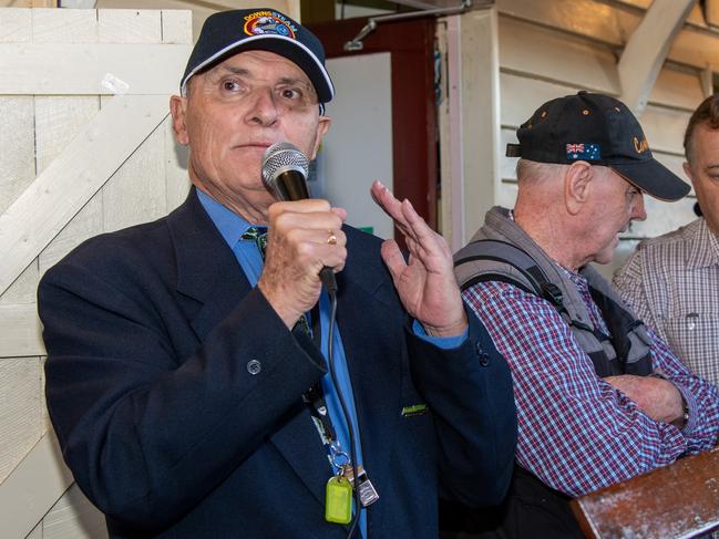 Robert Ketton during official launch of the DownsSteam and Tourist Railway "Pride of Toowoomba" steam train from Drayton to Wyreema. Saturday May 18th, 2024 Picture: Bev Lacey