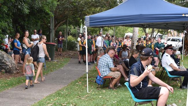 RSL members and community residents attending the service at Yandina.