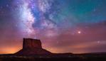 Monument Stars © Albert Dros Despite being taken during the Lunar Eclipse of 2015 the photographer actually didn't shoot the moon, but took the opportunity to capture the amazing dark sky that presented itself. Coming from a country (the Netherlands) with so much light pollution, this marked the first time the photographer had seen the Milky Way so clearly. The red glow in the sky is from the extraordinary atmosphere during the Lunar Eclipse, and the photographer remarked that it was, ‘An experience I will never forget.’ This shot is a panorama comprised of 3 vertical shots. Monument Valley, United States