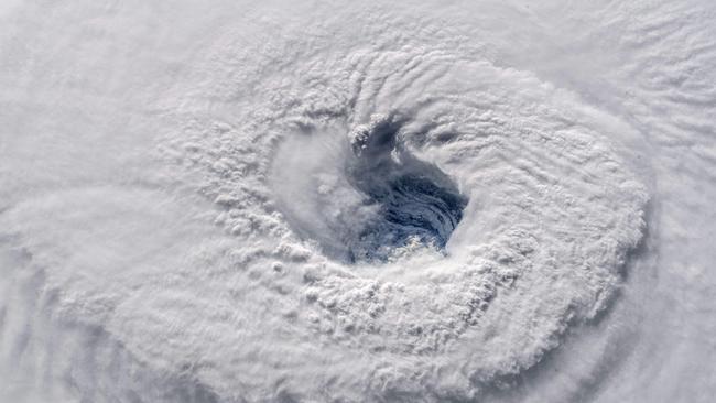 An image from the International Space Station of Hurricane Florence which hit the US last September.