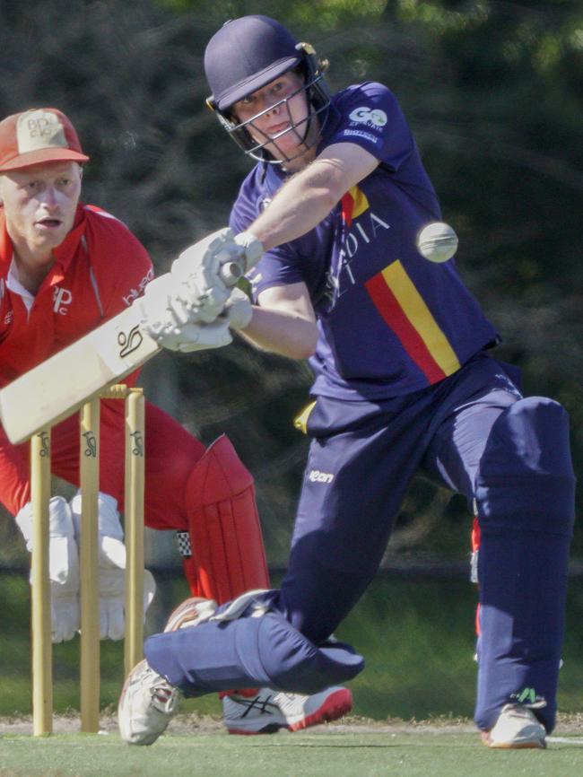 Old Peninsula batsman Zak Bauer.