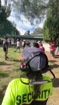 Wild brawl erupts at popular festival