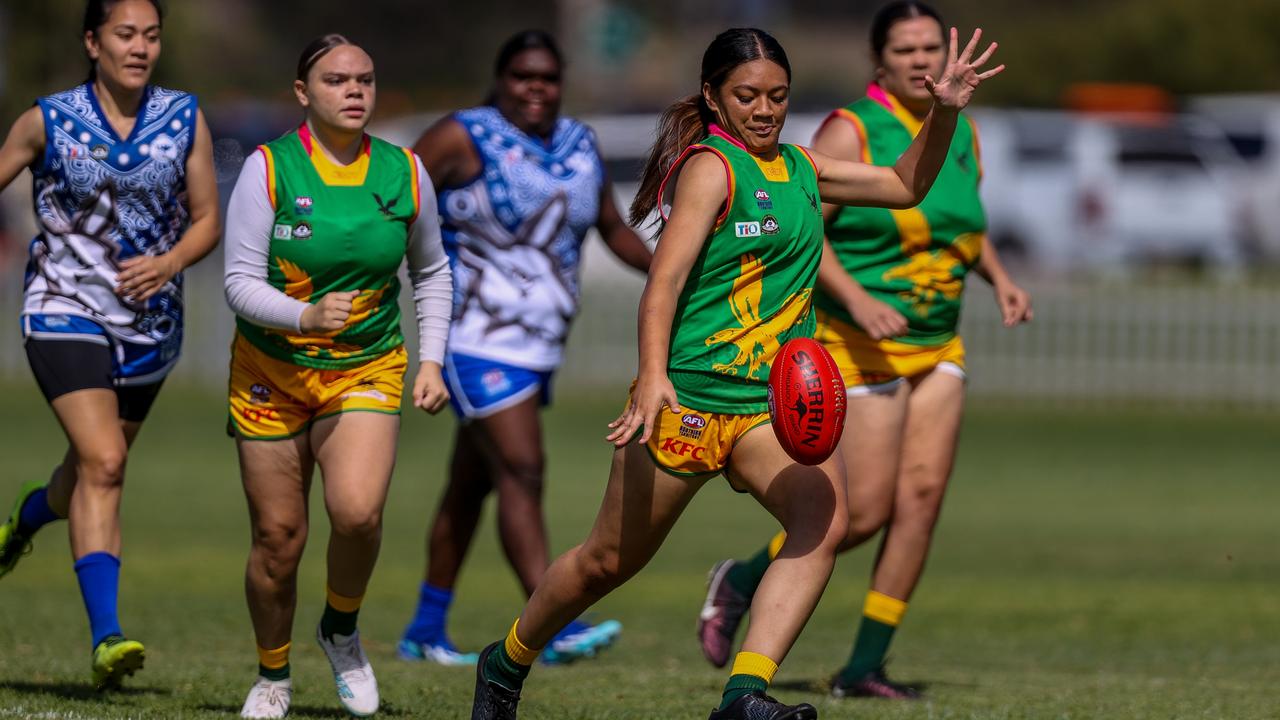 The Pioneer women remain unbeaten after five rounds of the 2024 CAFL competition. Picture: Charlie Lowson / AFLNT Media