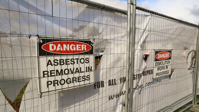 Asbestos must be removed by trained professionals. Picture: Supplied