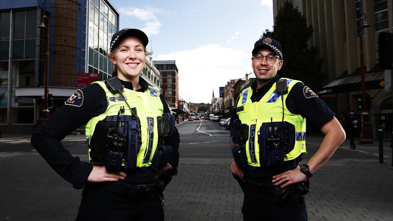 Tasmania Police constables grateful to Hobart community for coronavirus ...