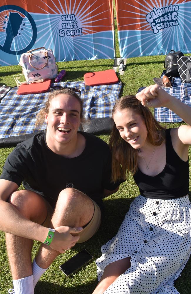 Chloe Jones and Kai Harris at the 2022 Caloundra Music Festival. Photo: Elizabeth Neil