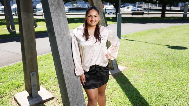 17-year-old Sanchez Abraham from Liverpool Girls High School is one of the many students frustrated by the ATAR ranking system. Picture: Rohan Kelly