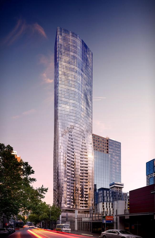 An artist’s impression of 127 A'Beckett Street, Melbourne.