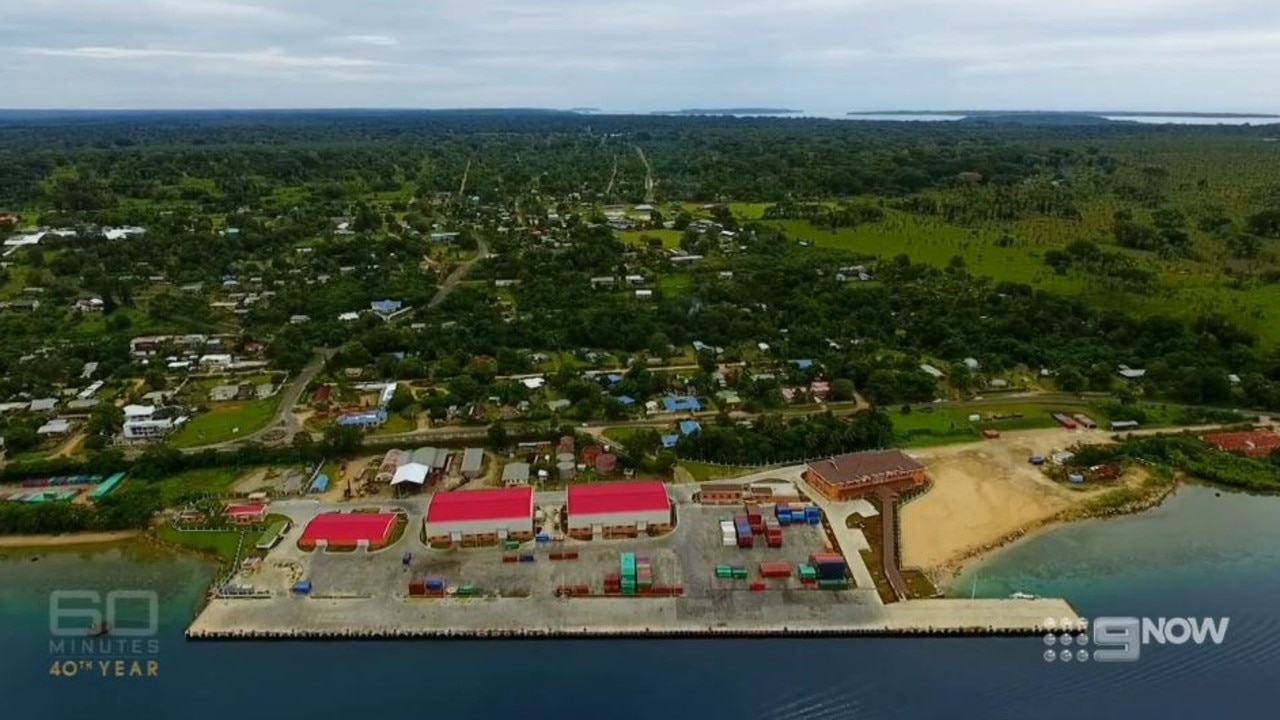 The new wharf at Luganville, Vanuatu. Source: 60 Minutes