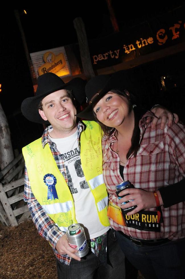 Matt Birkbeck and Mel Foster. Picture: Craig Warhurst