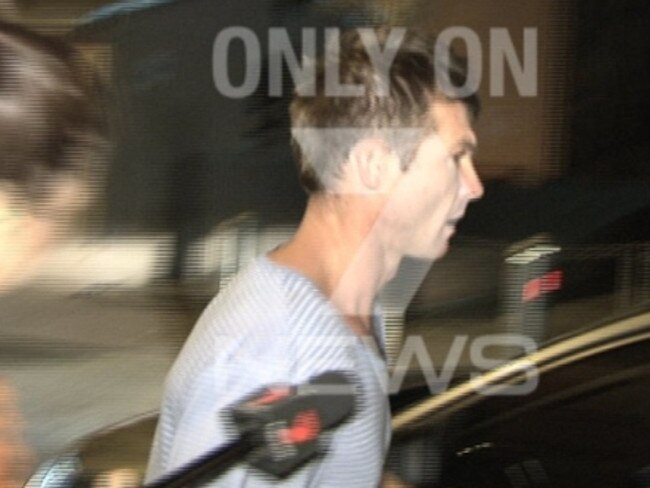Ben Cousins after his arrest on Wednesday night.