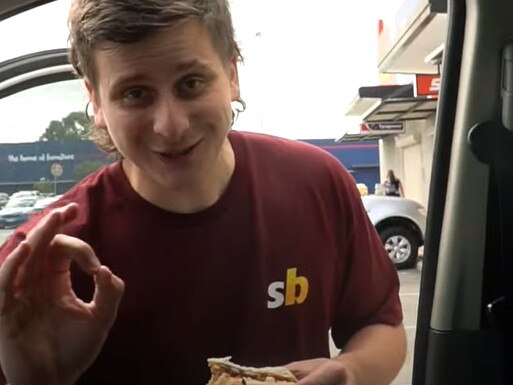 Josh Eastwell is on a mission to eat a snag at every Bunnings store in Australia. Picture: Sportsbet via NCA NewsWire