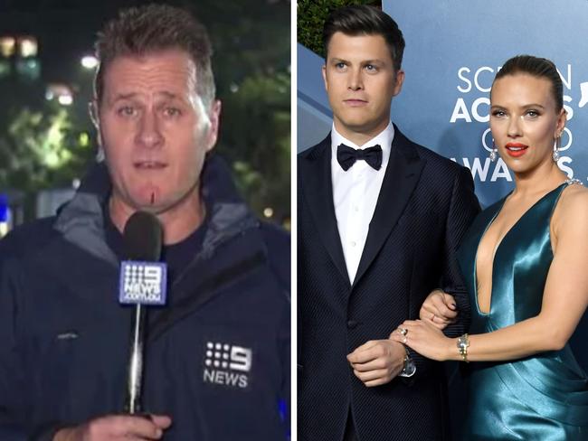 Channel 9 weatherman Luke Bradnam has replaced Scarlett Johansson's husband Colin Jost to cover Olympic surfing in Tahiti for US cable giant NBC.