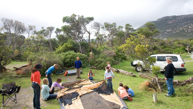 Parks Victoria closed down the accommodation and camping at Tidal River at Wilsons Promontory National Park. Picture: James Lauritz