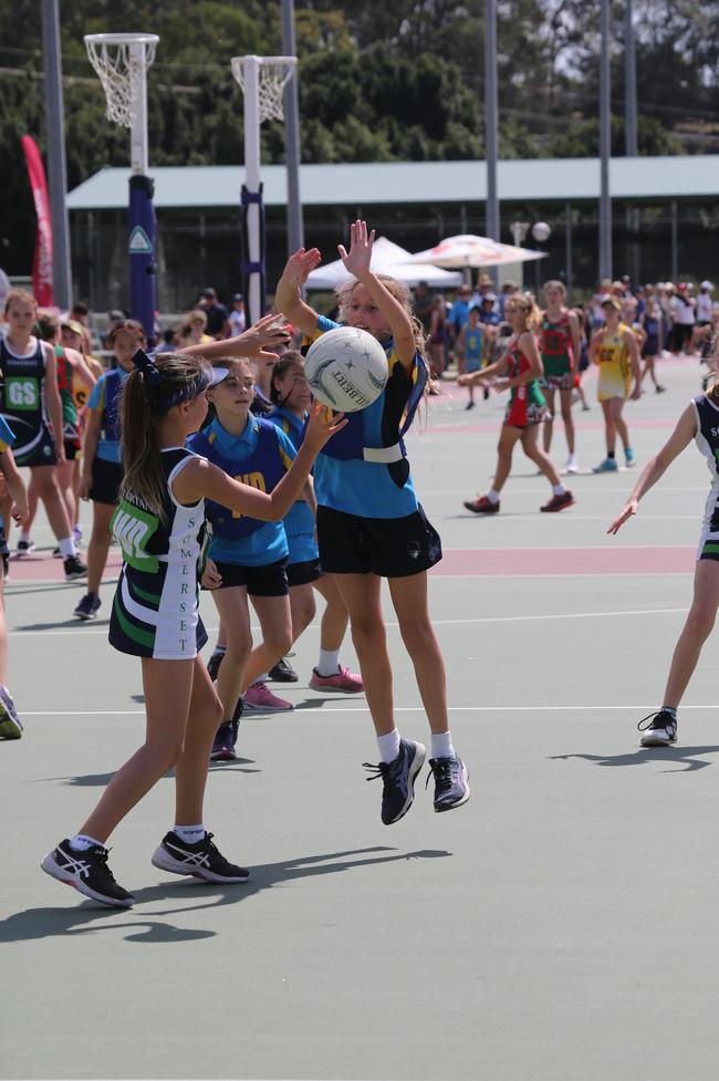 The Netball Qld Primary Schools Cup grand finals are being held at the Hinterland District Netball Association at Mudgeeraba. Picture: Mike Batterham.