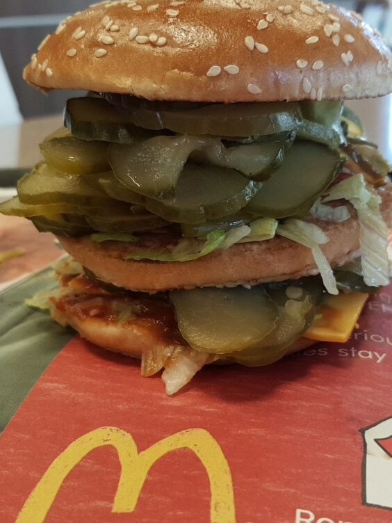 The ‘west tasting’ burger left staff and his family speechless. 