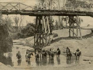 Police detectives and trackers at work after the murders. Picture courtesy of Queensland State Archives