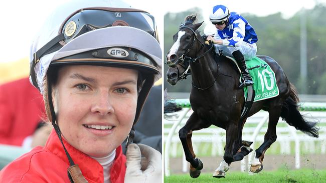 Jockey Cejay Graham will partner Miss Joelene in Saturday's $1 million Group 1 Doomben Cup. Pictures: Grant Peters / Trackside Photography