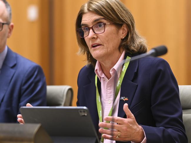 Governor of the Reserve Bank of Australia Michele Bullock has said she will not hesitate to raise interest rates further to tackle inflation. Picture: NCA NewsWire / Martin Ollman