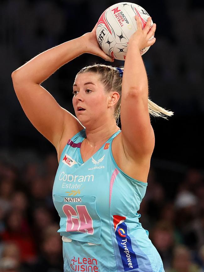 Eleanor Cardwell was one of the Melbourne Mavericks’ big-name recruits for the team’s first season in Super Netball. Picture: Kelly Defina/Getty Images