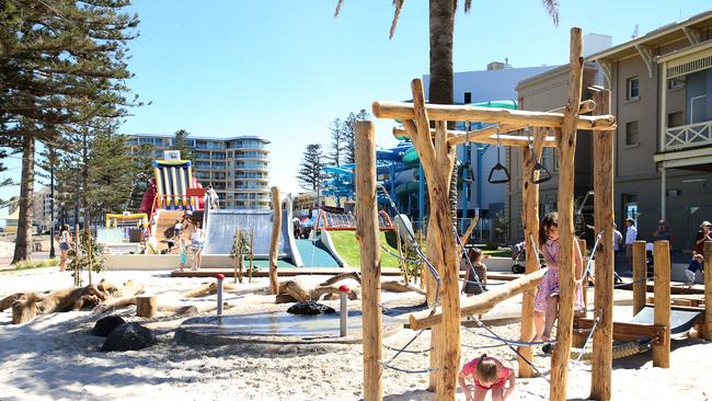 The playground at Moseley Square in Glenelg. Picture: Stephen Laffer