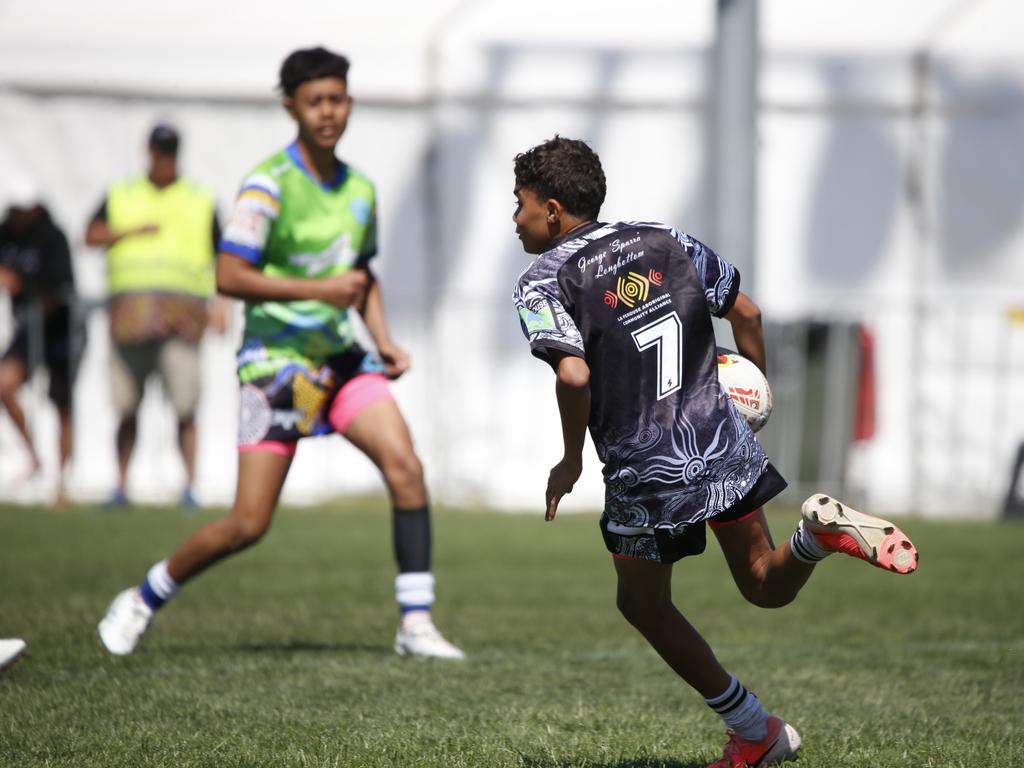 Koori Knockout - Day 4 Boys 13s GF La Perouse Panthers v Queanbeyan Kanberri Connection Monday, 7 October 2024 Hereford St, Bathurst NSW 2795, Australia, Picture Warren Gannon Photography