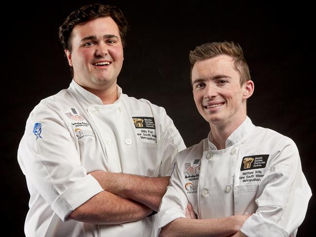 2018 Nestle Golden Chef national winners Billy Fox and Matthew Wills.