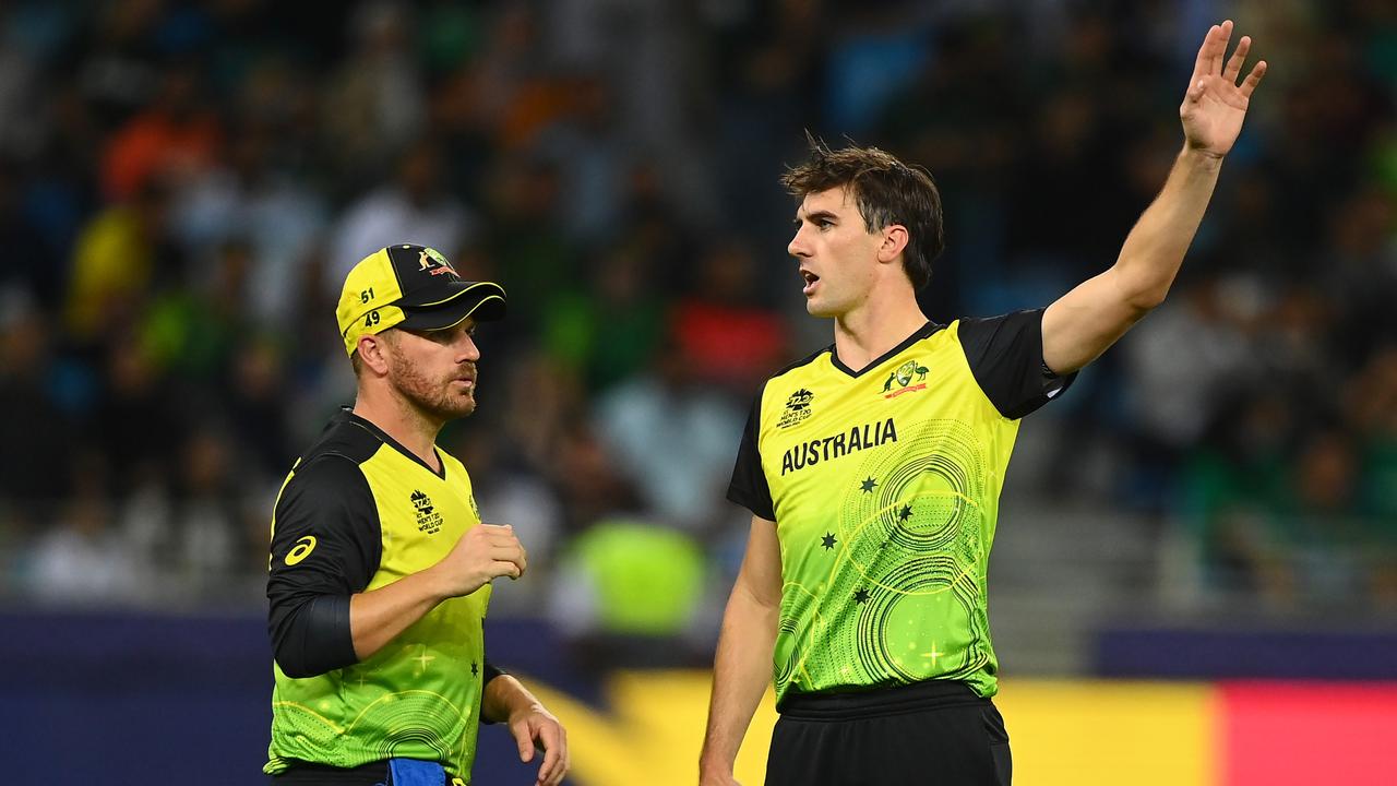 Cummins get into captaincy mode during the recent T20 World C up.