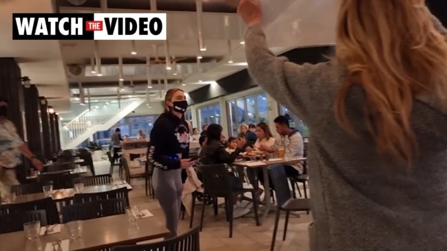 Vegan protester ambushes diners at restaurant