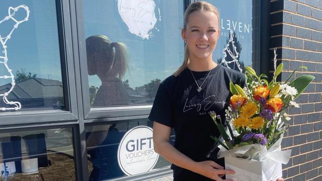 Luxury Escape Day Spa apprentice Izabella Mills said she was "over the moon" that she was a finalist in the regional Victoria hairdresser competition. Picture: Supplied