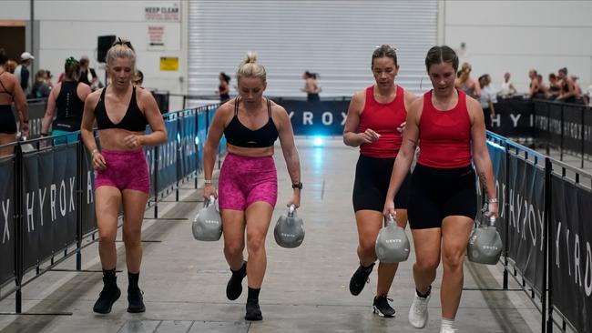 10000 athletes put their fitness to the test in a massive Hyrox competition this weekend (14-15 Dec) at Melbourne Exhibition and Convention Centre. Picture Valeriu Campan