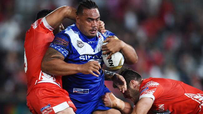 Junior Paulo in action for Samoa — a game he <i>was </i>supposed to play in.