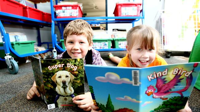 New students Mitchell and Katey Ludcke from Lutheran Ormeau Rivers District School, which has the highest five year growth on the Gold Coast.