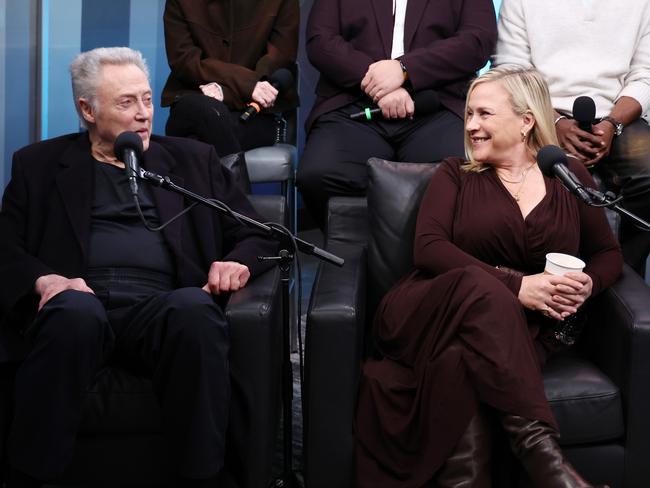 ‘Are people really even present?’ Christopher Walken and Patricia Arquette. Picture: Getty Images