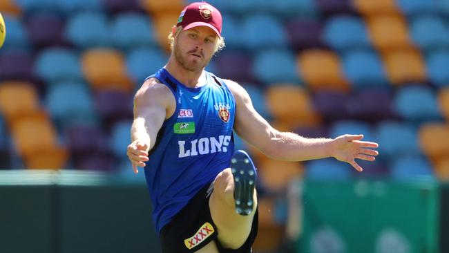 Daniel Rich at Brisbane training. Picture: Darren England.