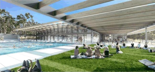 Initial designs by Sisson Architecture for Parramatta pool.