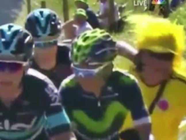 Tour leader punches spectator in the face