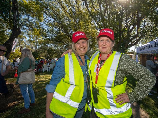 Left: Lismore sisters Robyn and Alison Kelly being involved with 2023 LisAmore at the Lismore Turf Club.