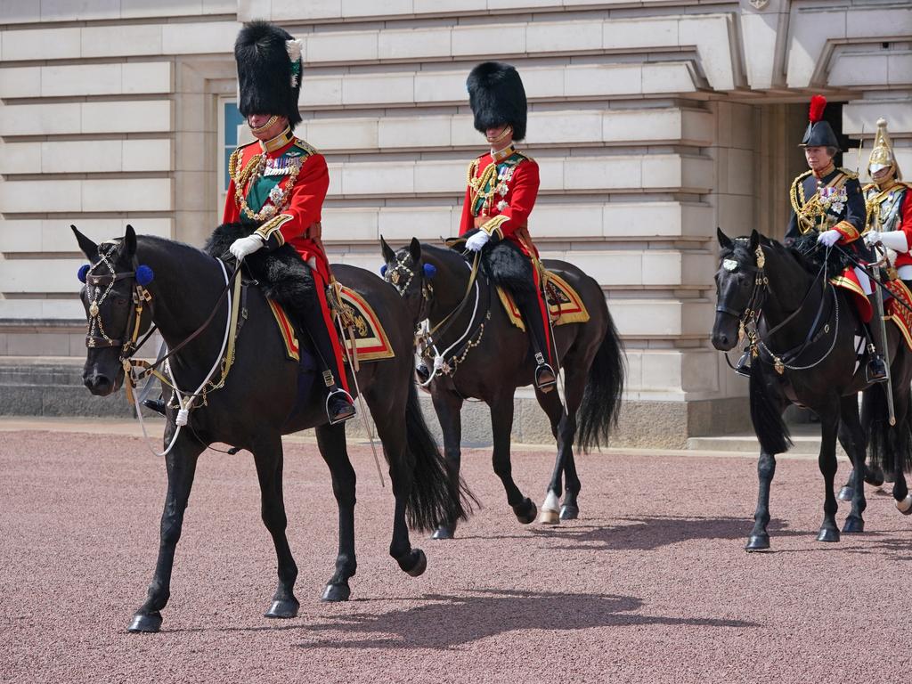 Prince William, Prince Charles and Princess Anne. Picture: Getty Images