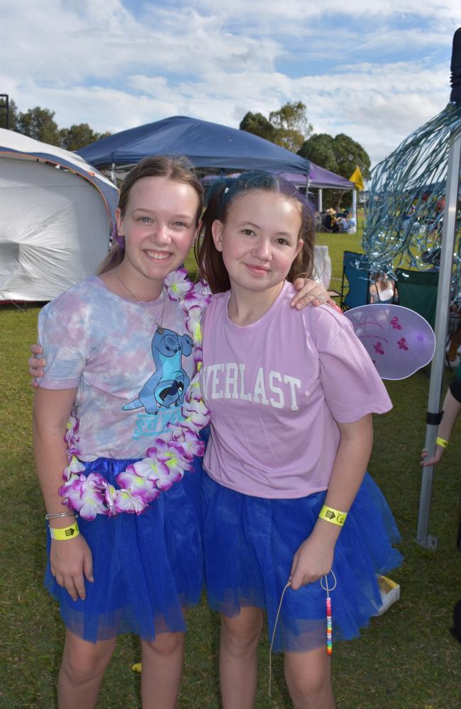 Anila Melbourne and Serena Smith at the Sunshine Coast Relay for Life 2022.