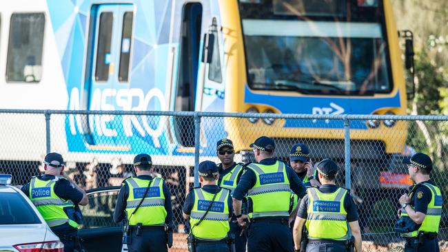 The wheels of one of the carriages came off the tracks as it approached the station, investigators found. Picture: Stuart Walmsley