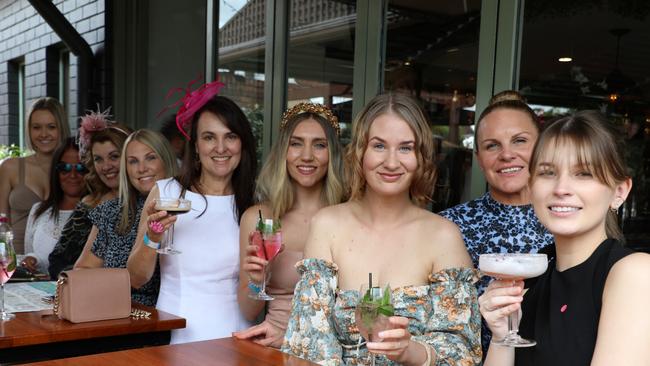 These ladies were easily the best dressed table at Birdhouse on Tuesday afternoon for Melbourne Cup Day.