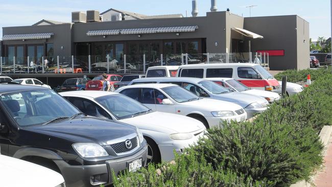 Parking at the former Evida restaurant in Henley Beach.