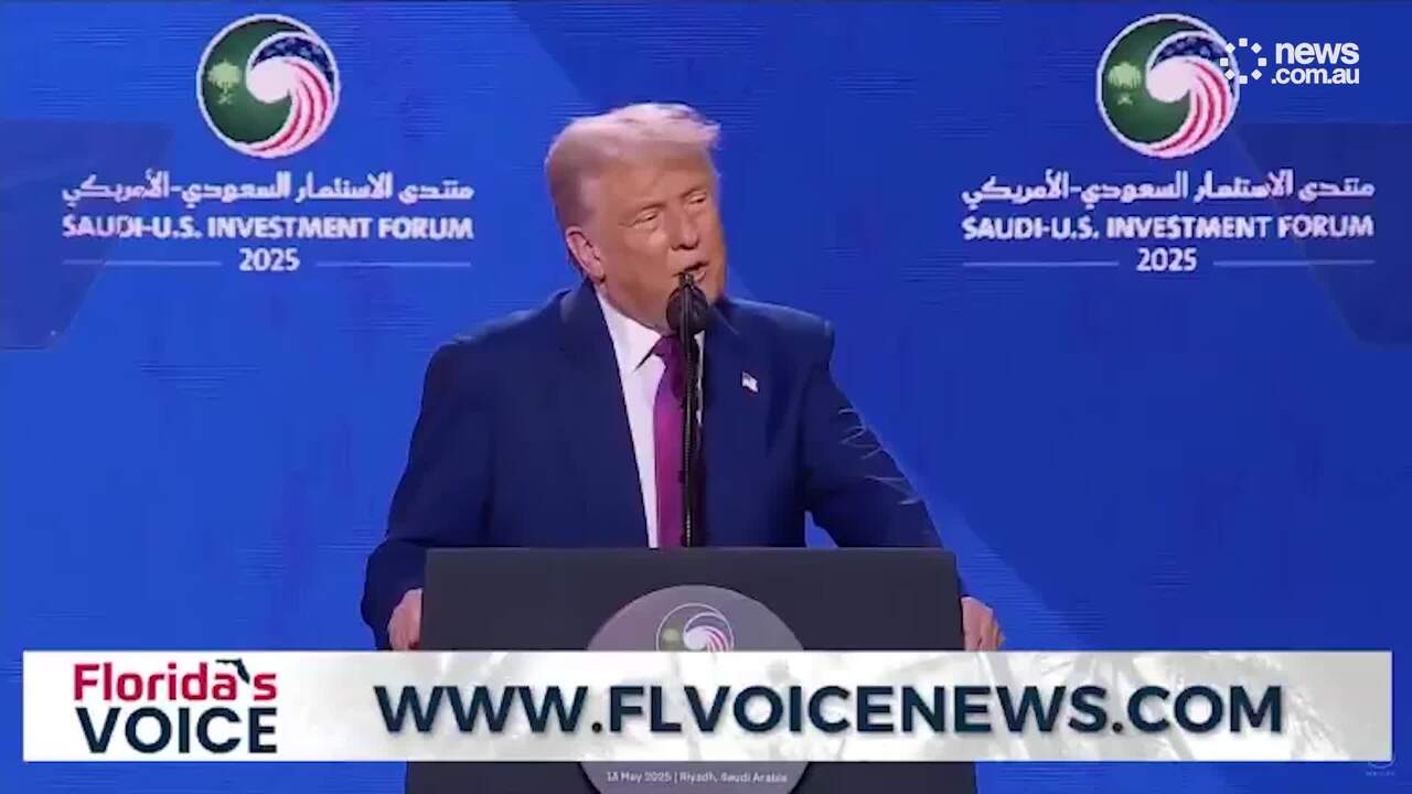 Trump gives explosive Saudi speech